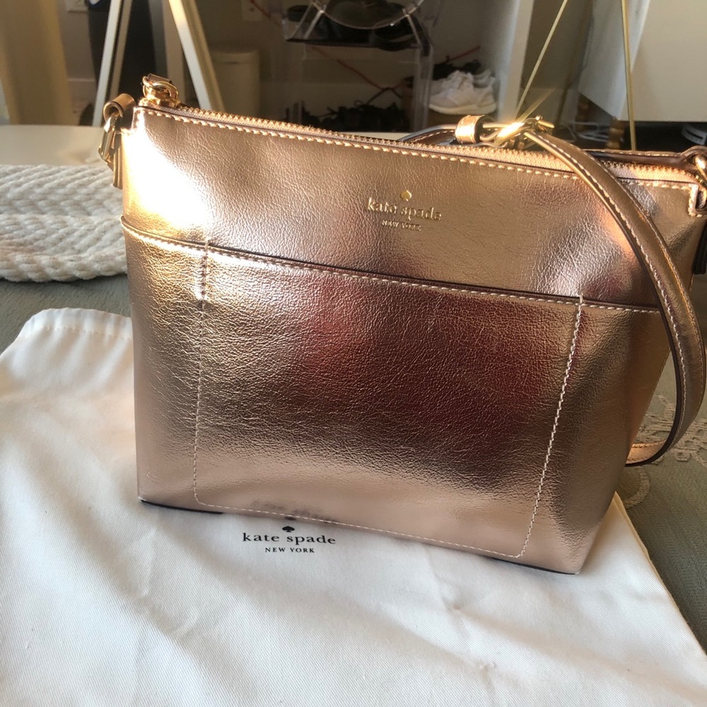 Rose Gold Kate Spade Crossbody - Holiday Lane Evie